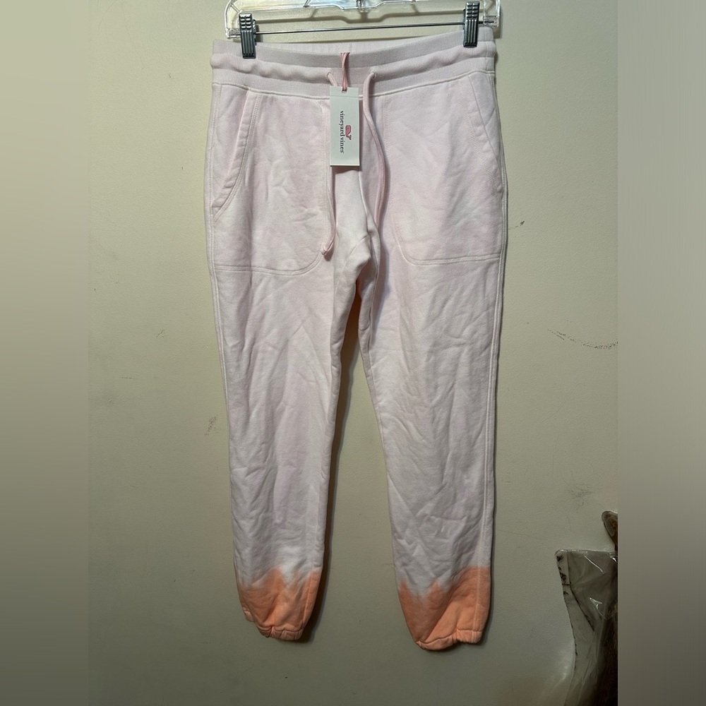 Vineyard Vines NWT Tie Dye Peach Jogger Sweatpants Size‎ XS Preppy